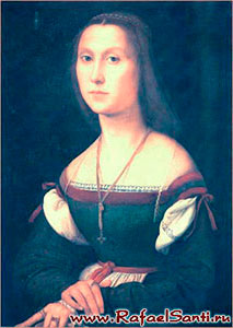 Портрет дамы (Немая). Рафаэль. 1507-1508 гг. Урбино, Национальная галерея Марке.