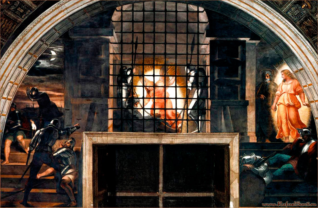 Освобождение Св. Ап. Петра из темницы. Рафаэль / www.RafaelSanti.ru