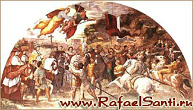 Явление Св. Ап. Петра и Св. Ап. Павла. Рафаэль. 1508-1511 гг. Фреска. Ватикан