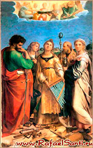 Святая Цецилия. Рафаэль. 1514-1516 гг. Болонья, Национальная пинакотека