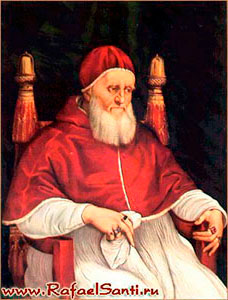 Портрет папы Юлия II. Рафаэль. 1511-1512. Флоренция, Уффици