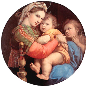 Мадонна в кресле. Рафаэль Ок. 1513-1515 гг. Флоренция. Палаццо Питти