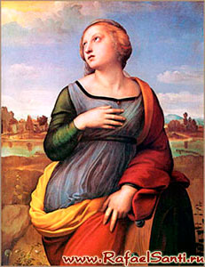 Святая Екатерина Александрийская. Рафаэль. 1508 г. Лондон, Национальная галерея.