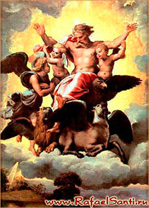 Видение Иезекииля. Рафаэль. 1515-1518 гг. Флоренция, галерея Питти